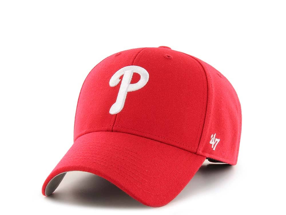47Brand Philadelphia Phillies Classic Red Strapback Cap