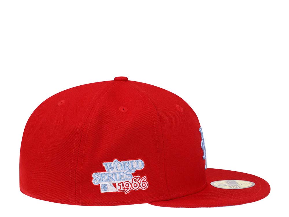 New Era New York Mets World Series 1986 Red Glacier Blue Paisley Edition 59Fifty Fitted Cap
