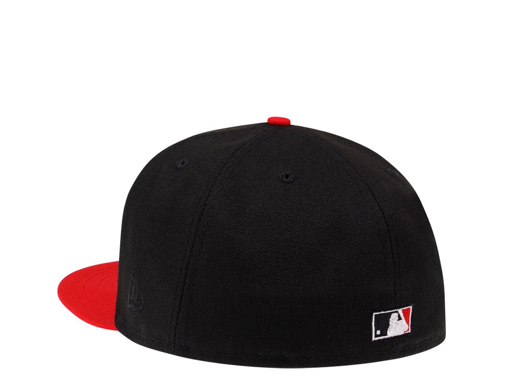New Era Toronto Blue Jays Black Red Two Tone Classic Edition 59Fifty Fitted Cap