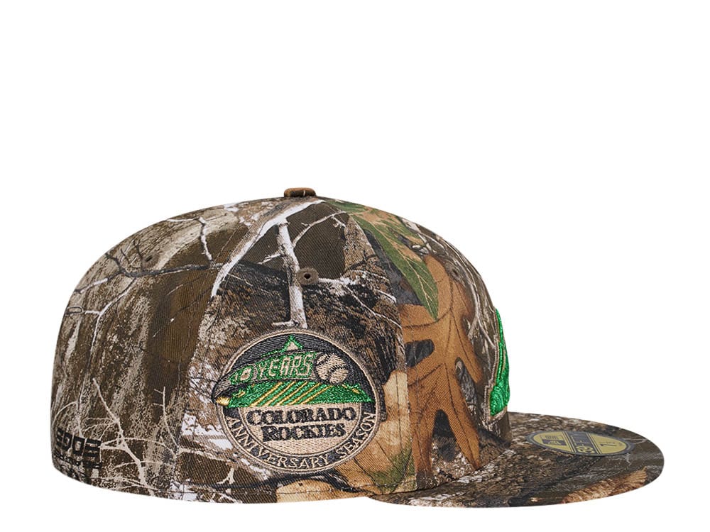 New Era Colorado Rockies 10th Anniversary Real Tree Prime Edition 59Fifty Fitted Cap