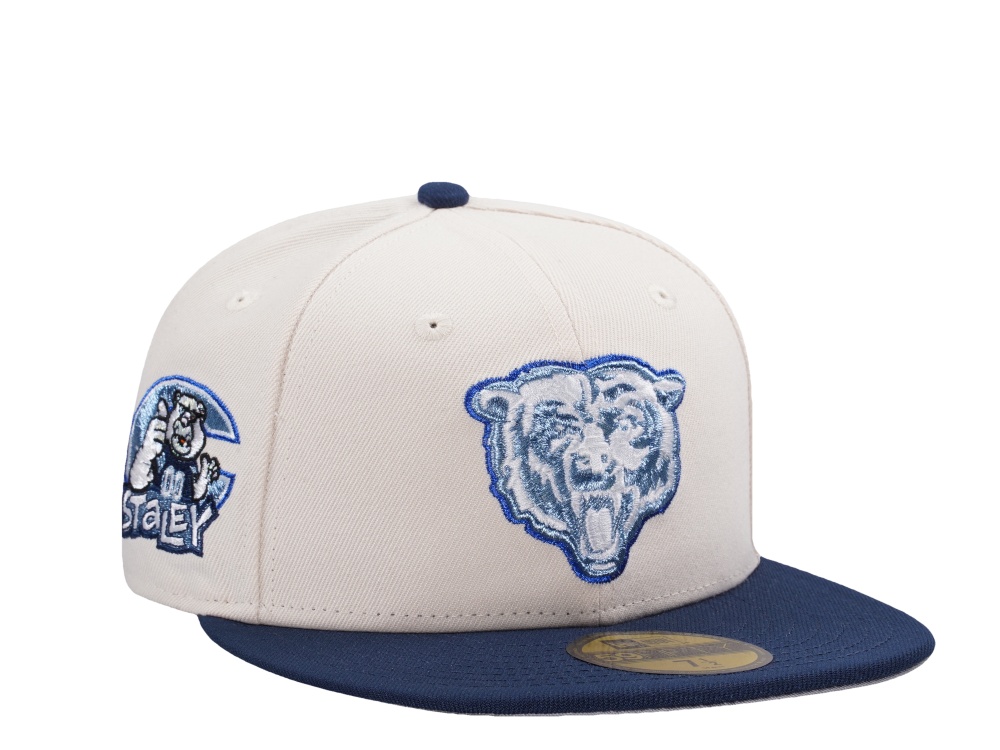 New Era Chicago Bears Staley Metallic Light Cream Two Tone Edition 59Fifty Fitted Cap