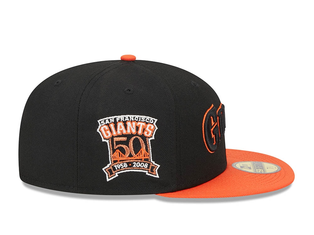 New Era San Francisco Giants 50th Anniversary Retro Script Two Tone Edition 59Fifty Fitted Cap