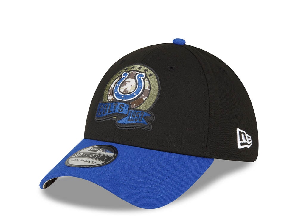 New Era Indianapolis Colts Salute to Service 2022 39Thirty Stretch Cap