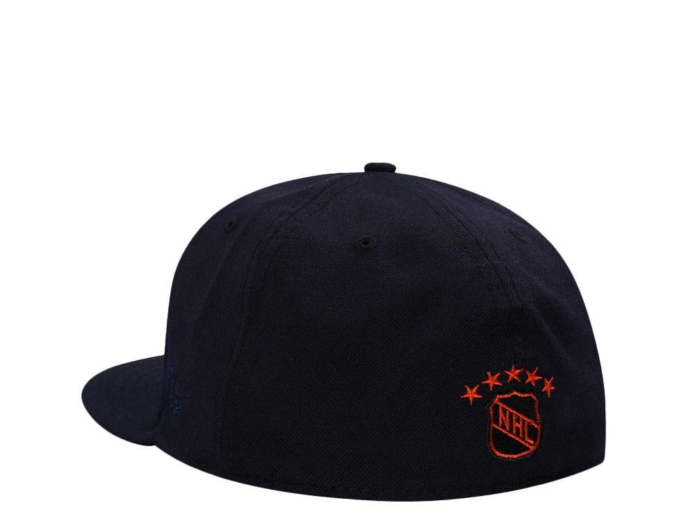 New Era Toronto Maple Leafs Navy Throwback Wool Edition 59Fifty Fitted Cap