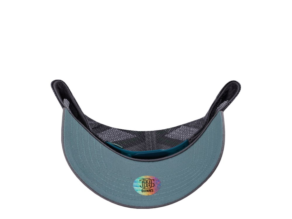 Djinns Live Slow Die Old Sloth Coastal Trucker Snapback Cap