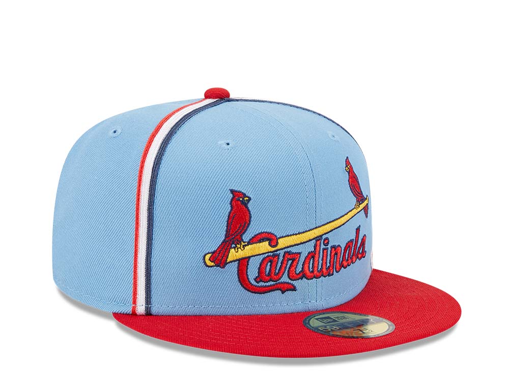 New Era St. Louis Cardinals Powder Blues Sky Throwback Two Tone Edition 59Fifty Fitted Cap