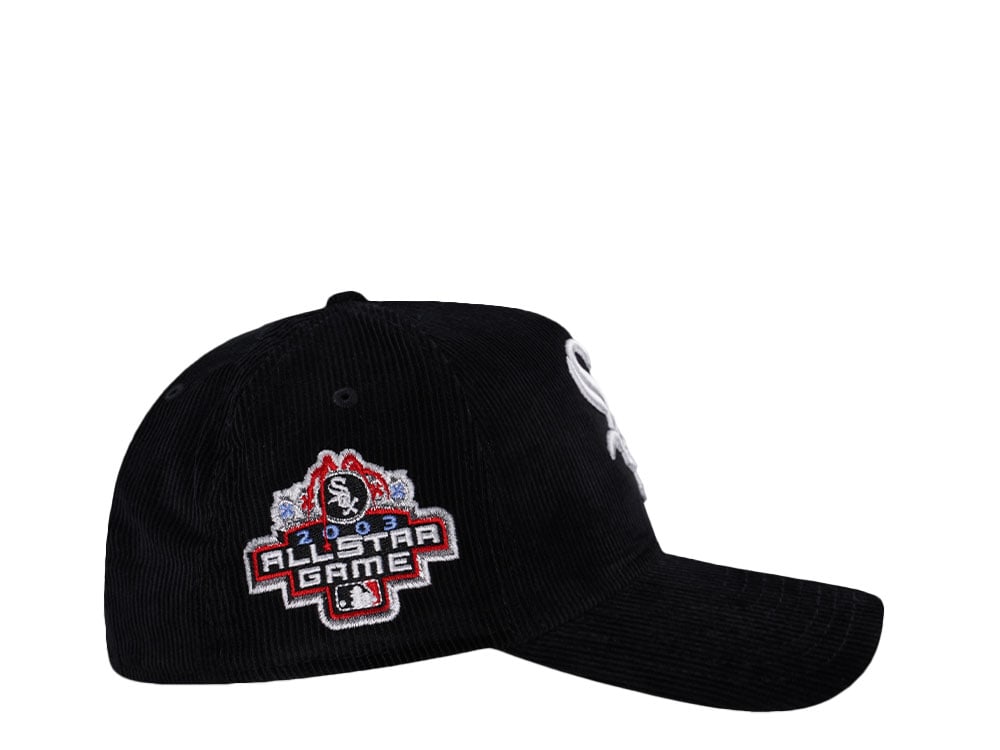 New Era Chicago White Sox All Star Game Black Corduroy Prime Edition 9Forty A Frame Snapback Cap