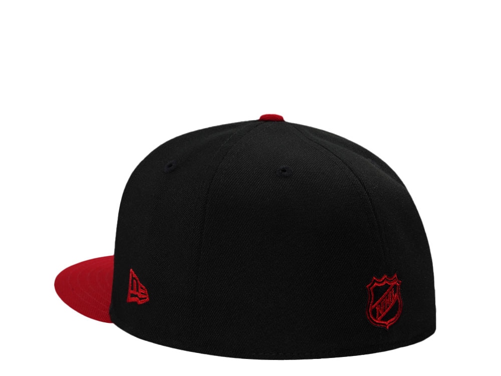 New Era Carolina Hurricanes 25th Anniversary Black Two Tone Edition 59Fifty Fitted Cap