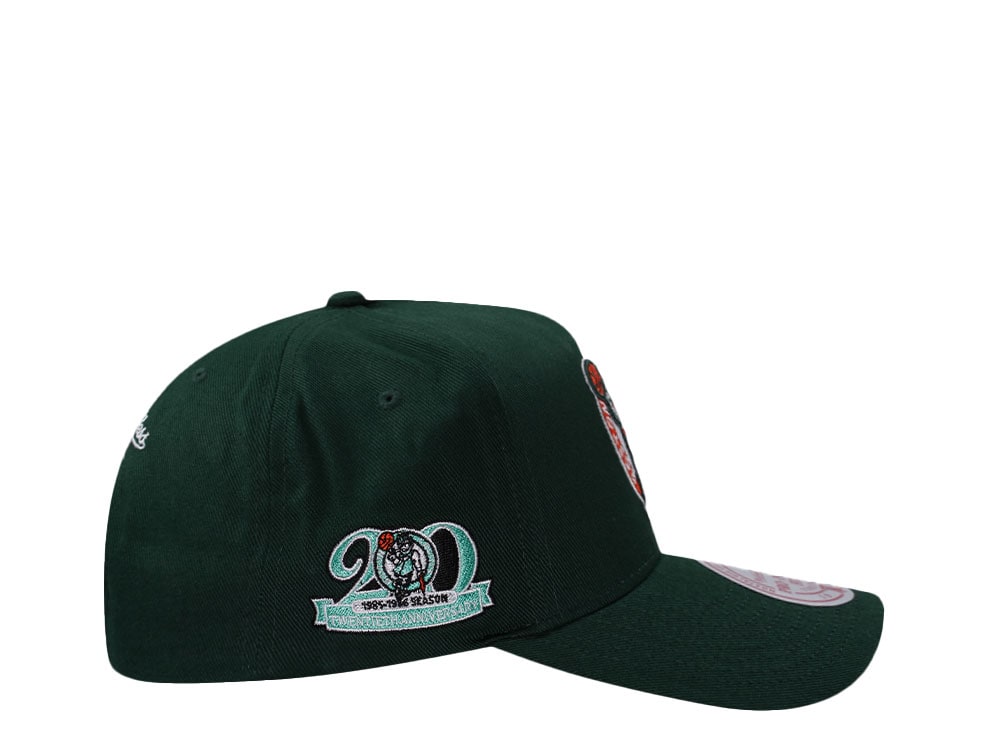 Mitchell & Ness Boston Celtics 20th Anniversary Green Edition Pro Pinch Fit Snapback Cap