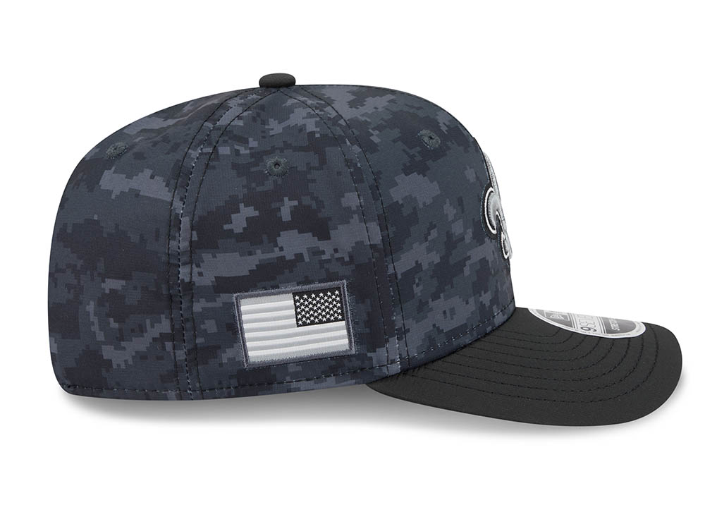 New Era New Orleans Saints NFL Salute to Service 2026 Digi Camo Black 9Seventy Stretch Snapback Cap