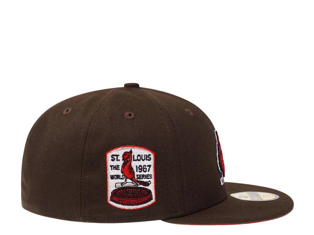 New Era St. Louis Cardinals World Series 1967 Coffee Red Edition 59Fifty Fitted Cap