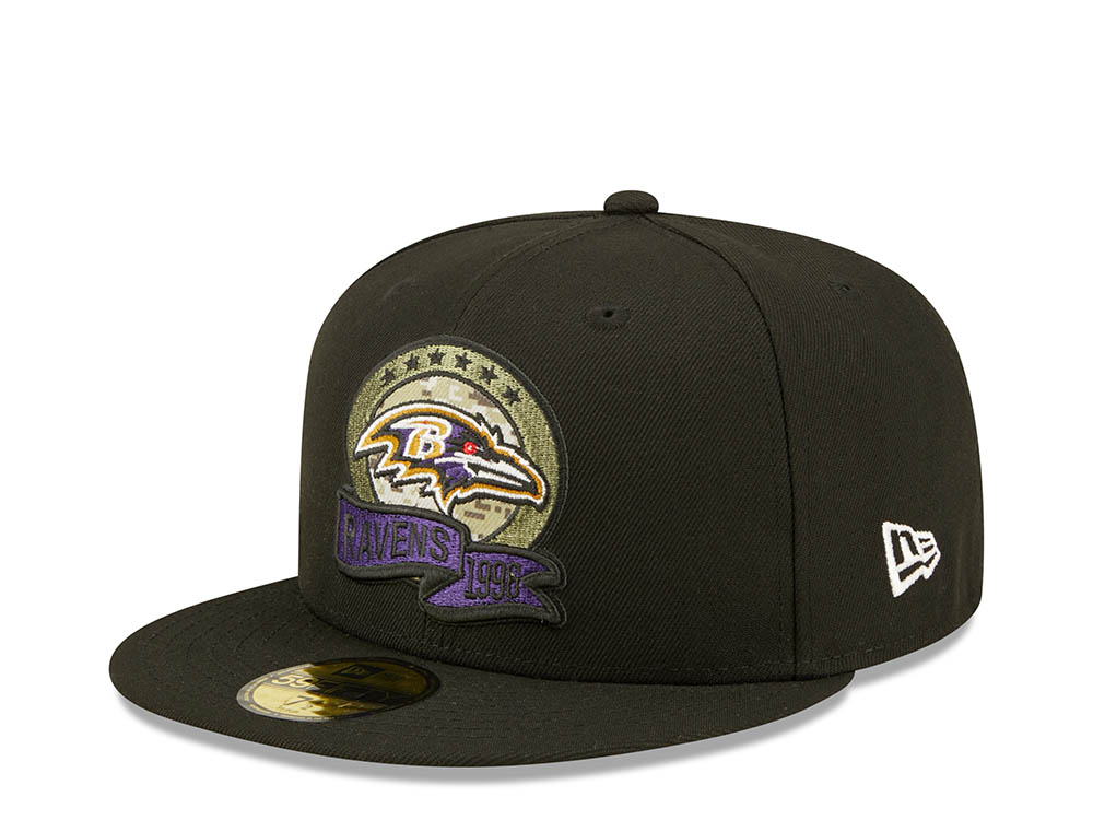 New Era Baltimore Ravens Salute to Service 2022 Fitted 59Fifty Cap