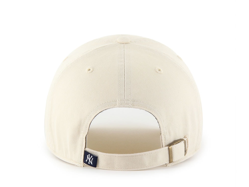 47 Brand New York Yankees Natural White Clean Up Strapback Cap