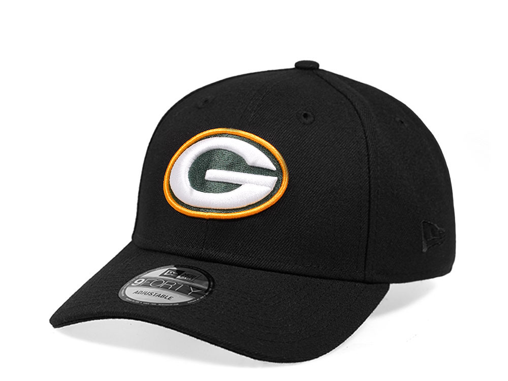 New Era Green Bay Packers Black Edition 9Forty Snapback Cap
