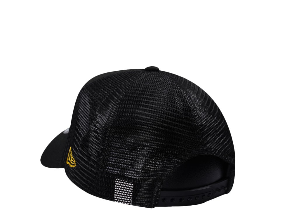 New Era Chicago Blackhawks Black Prime Edition 9Forty A Frame Trucker Snapback Cap