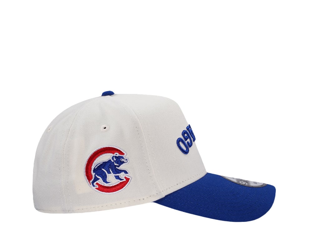 New Era Chicago Cubs Script Chrome Two Tone Edition 9Forty A Frame Snapback Cap