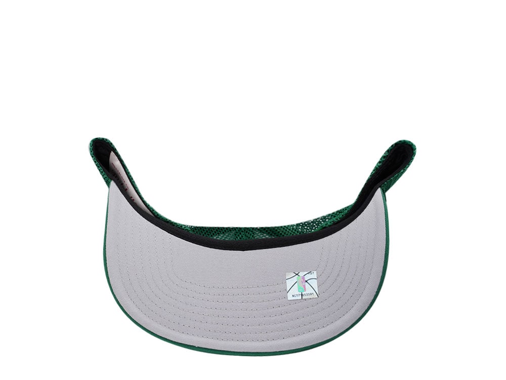 Mitchell & Ness Milwaukee Bucks Green Trucker Adjustable Fit Snapback Cap