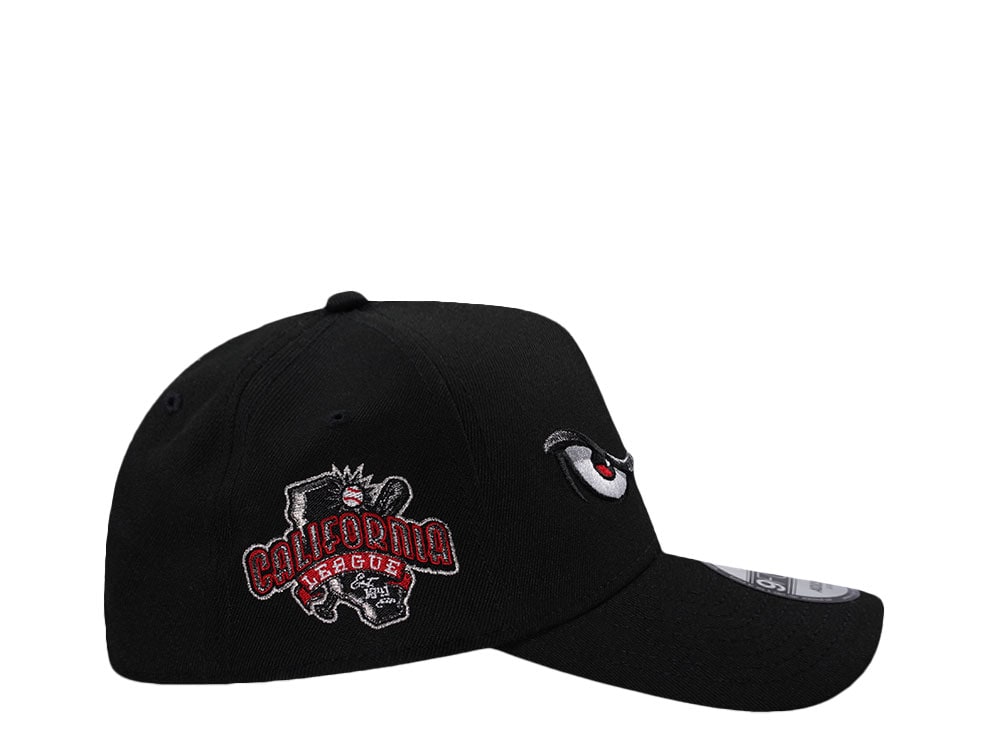 New Era Lake Elsinore Storm California League Black Prime Edition 9Forty A Frame Snapback Cap