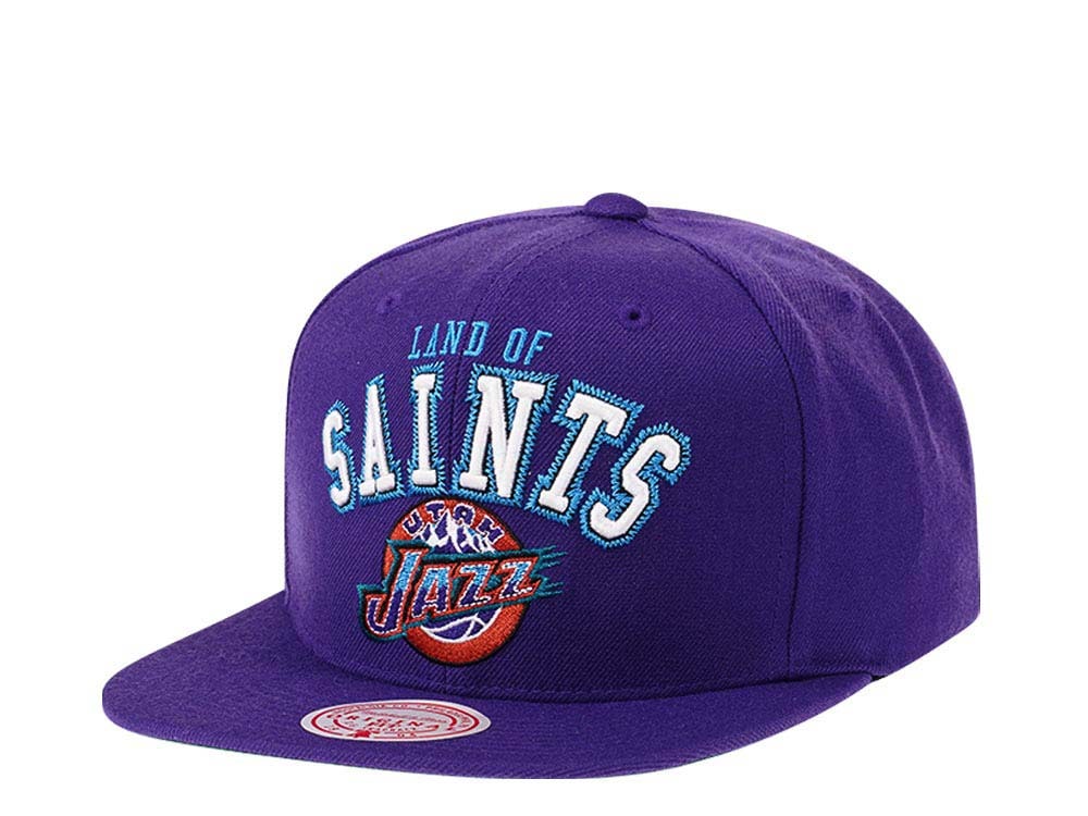 Mitchell & Ness Utah Jazz HWC Zig Zag Satin Undervisor Snapback Cap