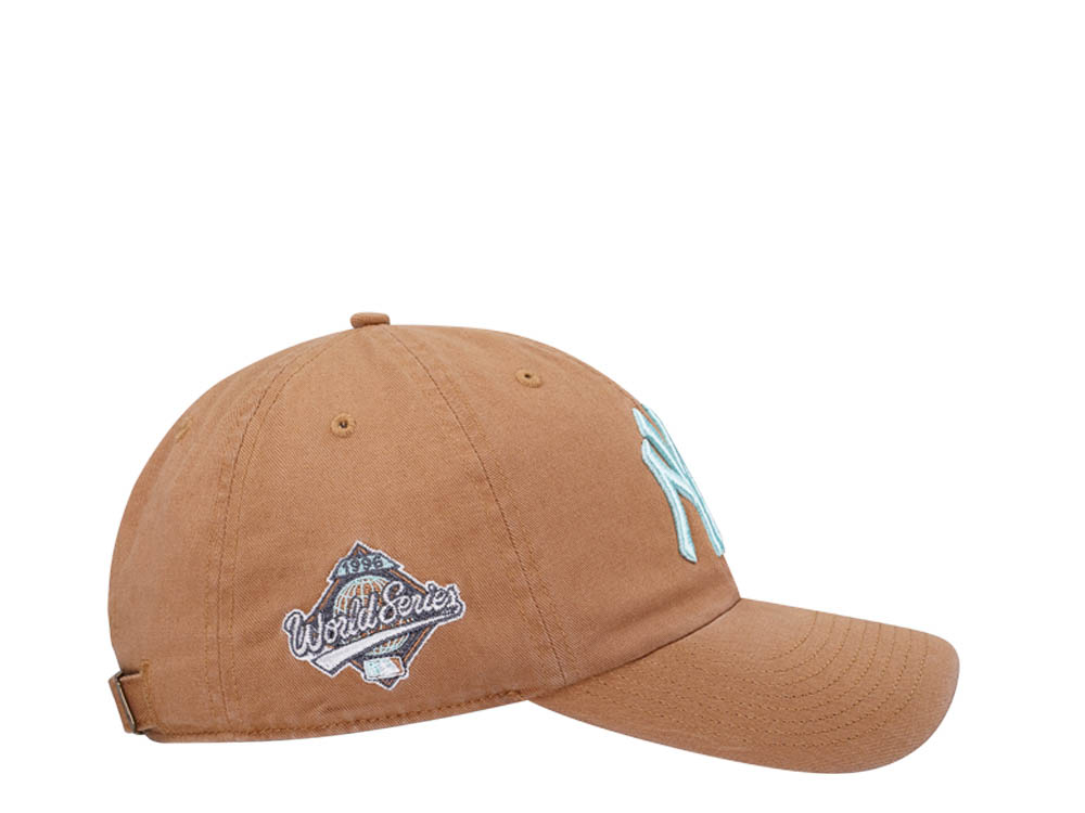 47Brand New York Yankees World Series 1996 Camel Double Under Clean Up Strapback Cap