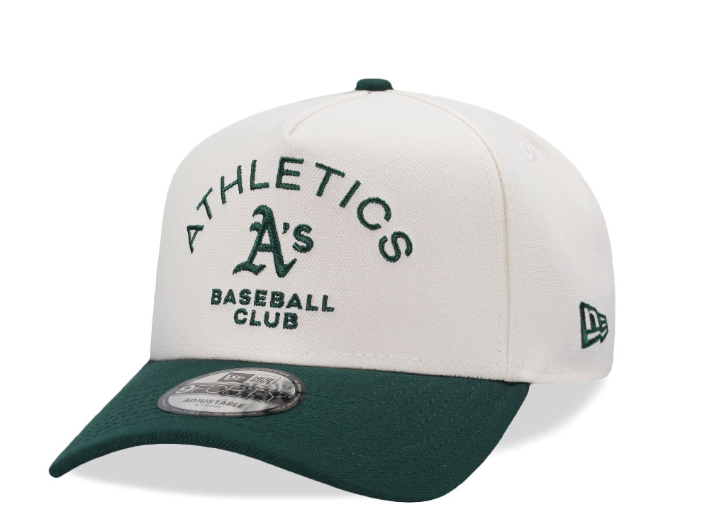 New Era Oakland Athletics Baseball Club Chrome Two Tone Edition 9Forty A Frame Snapback Cap