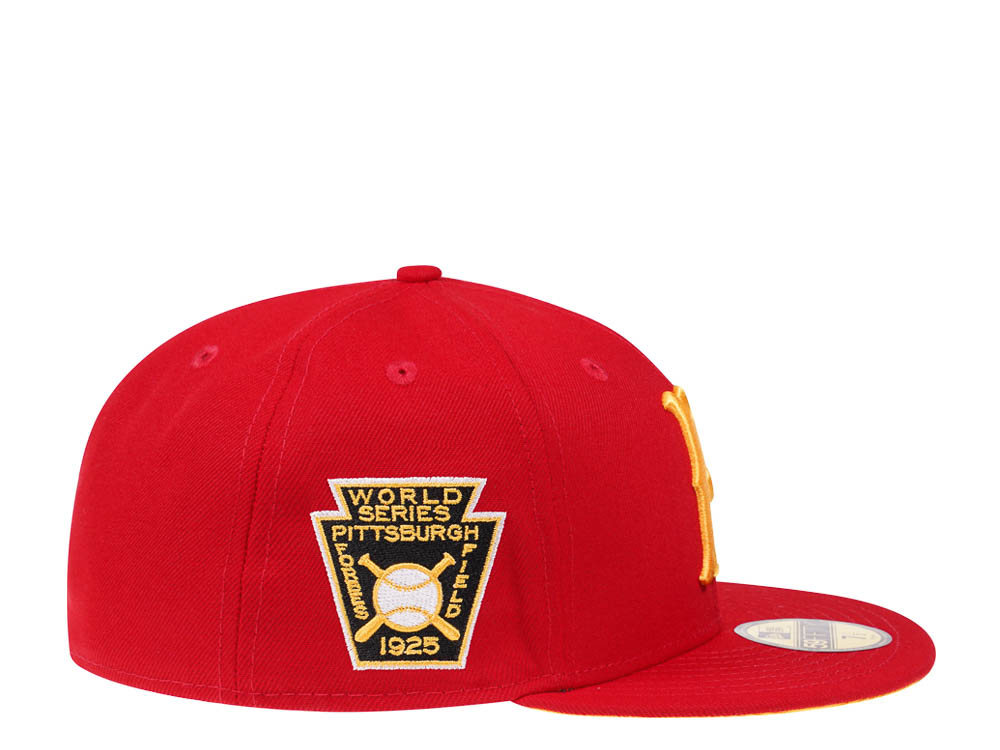 New Era Pittsburgh Pirates World Series 1925 Red and Yellow Edition 59Fifty Fitted Cap