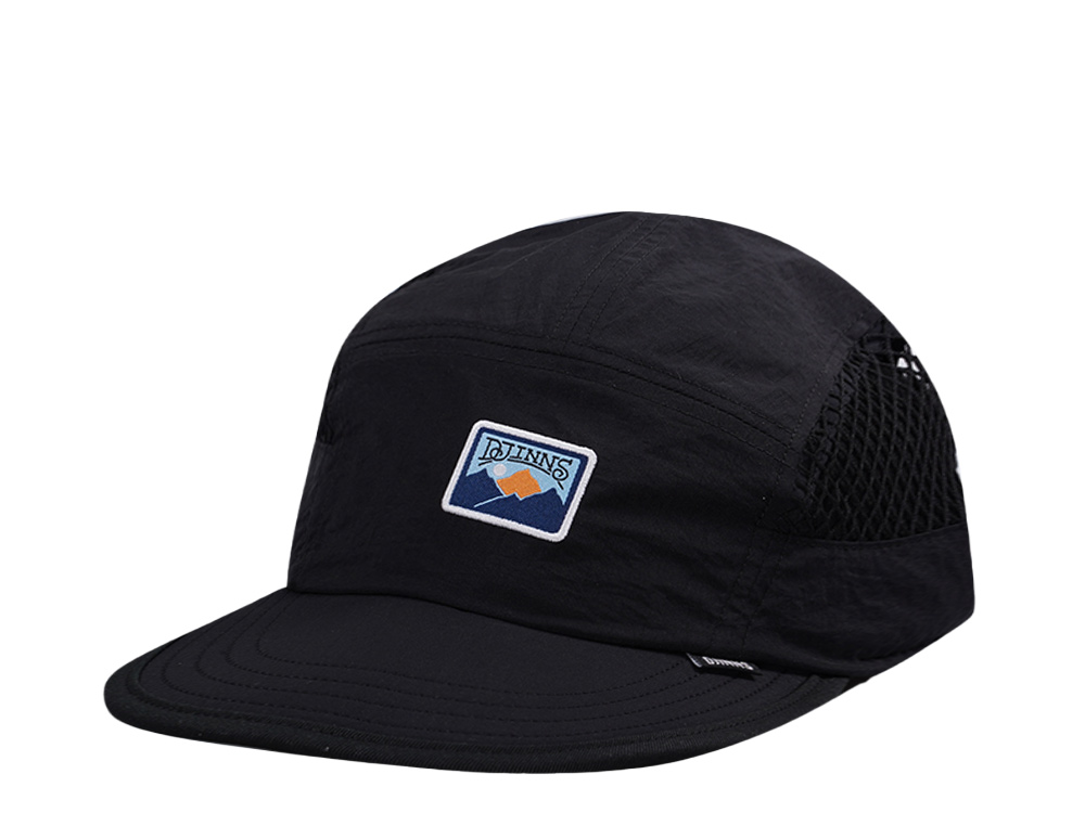 Djinns 5 Panel Black Big Net Mountain Strapback Cap