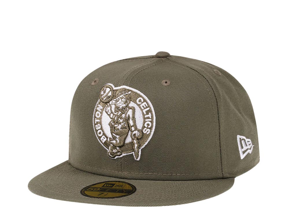New Era Boston Celtics Olive Edition 59Fifty Fitted Cap