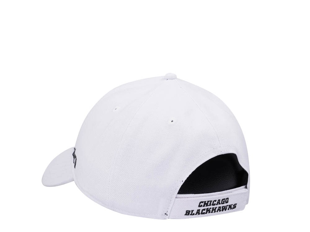 47Brand Chicago Blackhawks White MVP Snapback Cap