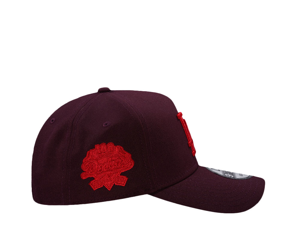 New Era Los Angeles Dodgers 40th Anniversary Maroon Prime Edition 9Forty A Frame Snapback Cap
