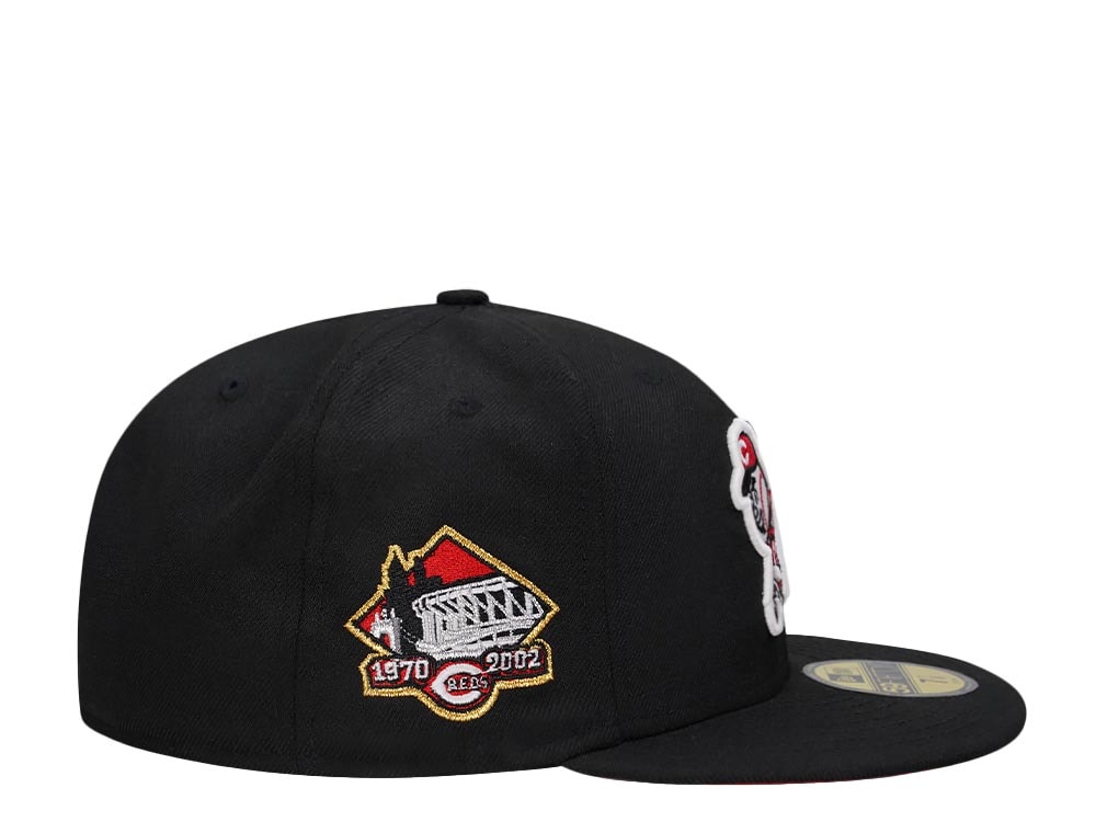 New Era Cincinnati Reds Black and Red Edition 59Fifty Fitted Cap