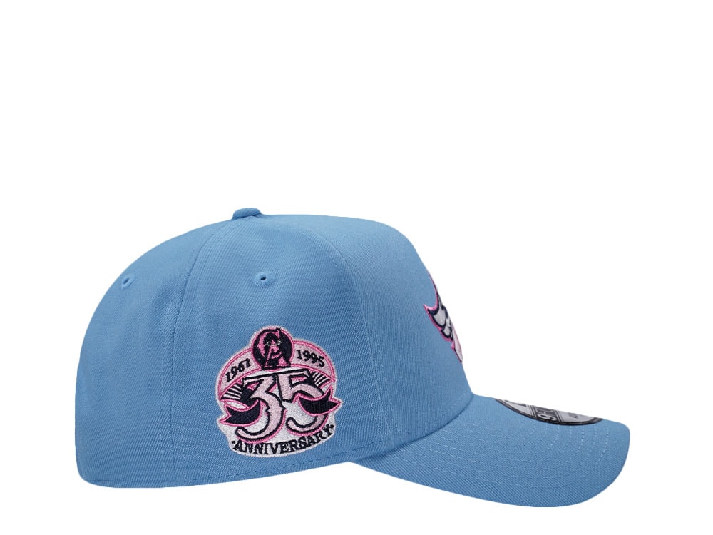 New Era Anaheim Angels 35th Anniversary Sky Pink Prime Edition 9Forty A Frame Snapback Cap