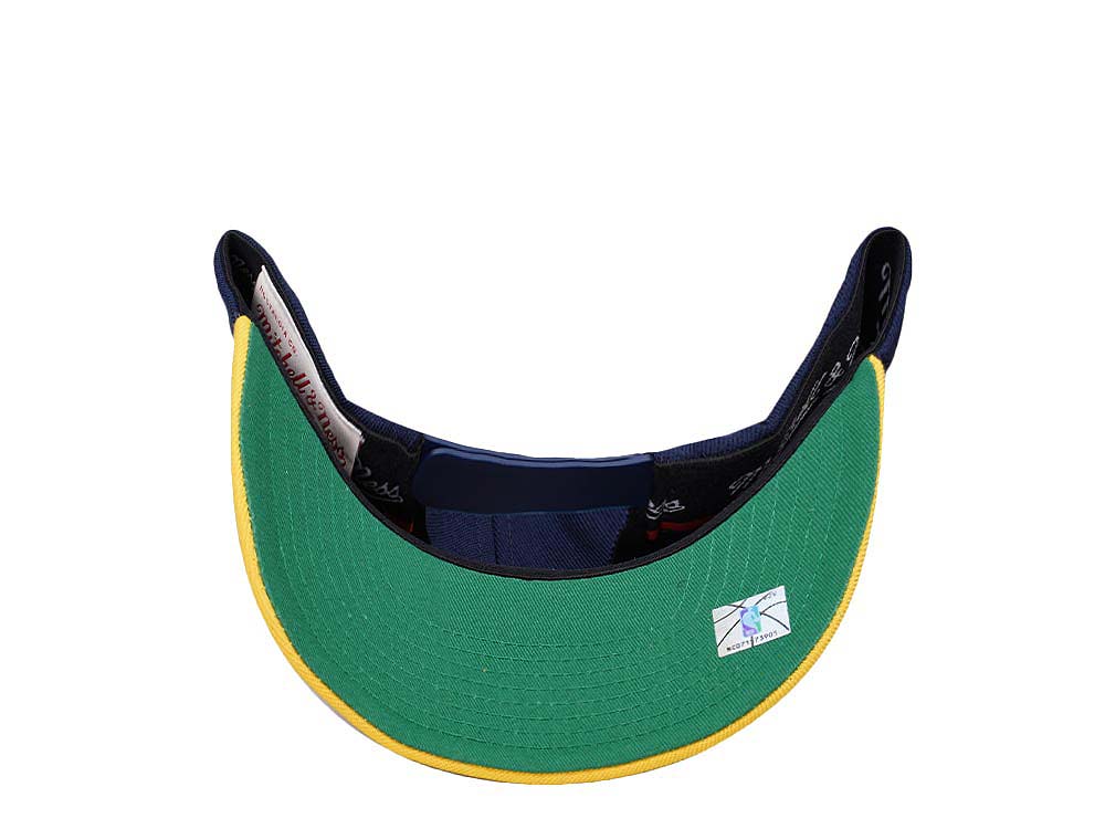 Mitchell & Ness Indiana Pacers Team Two Tone 2.0 Hardwood Classic Red Flex Snapback Cap