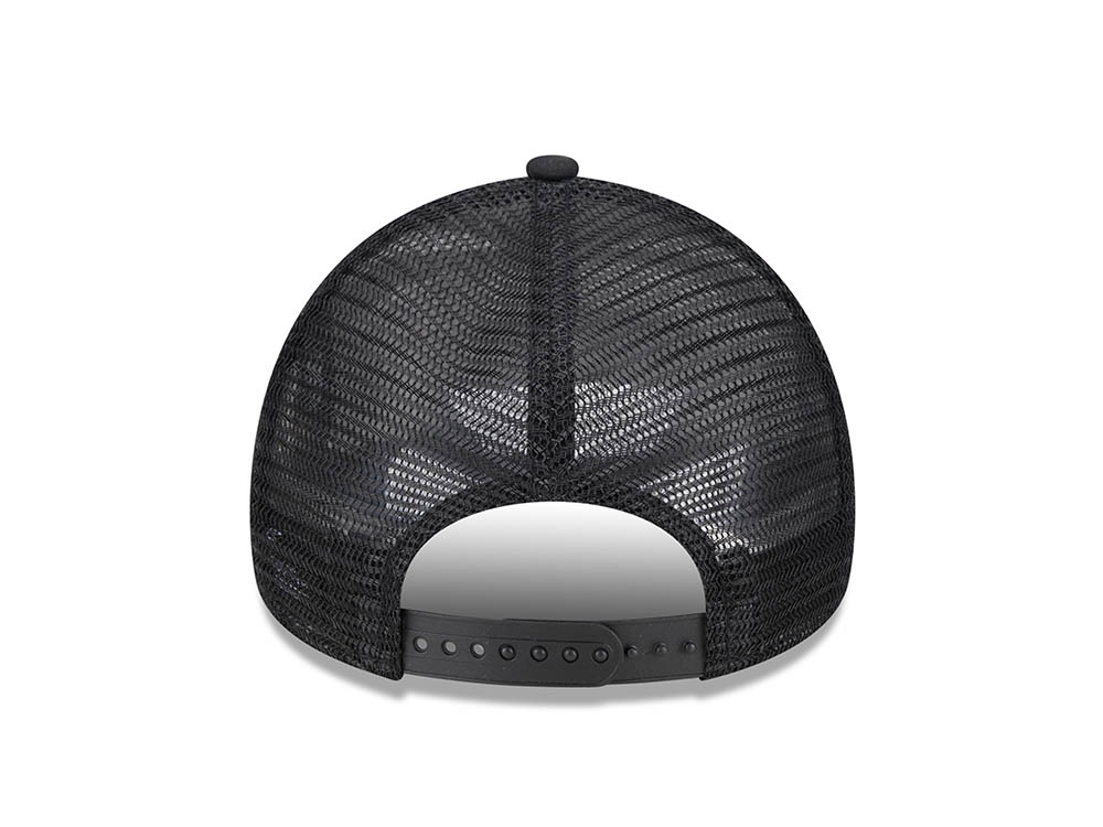 New Era Philadelphia Phillies Black All Day 9Forty A Frame Trucker Snapback Cap