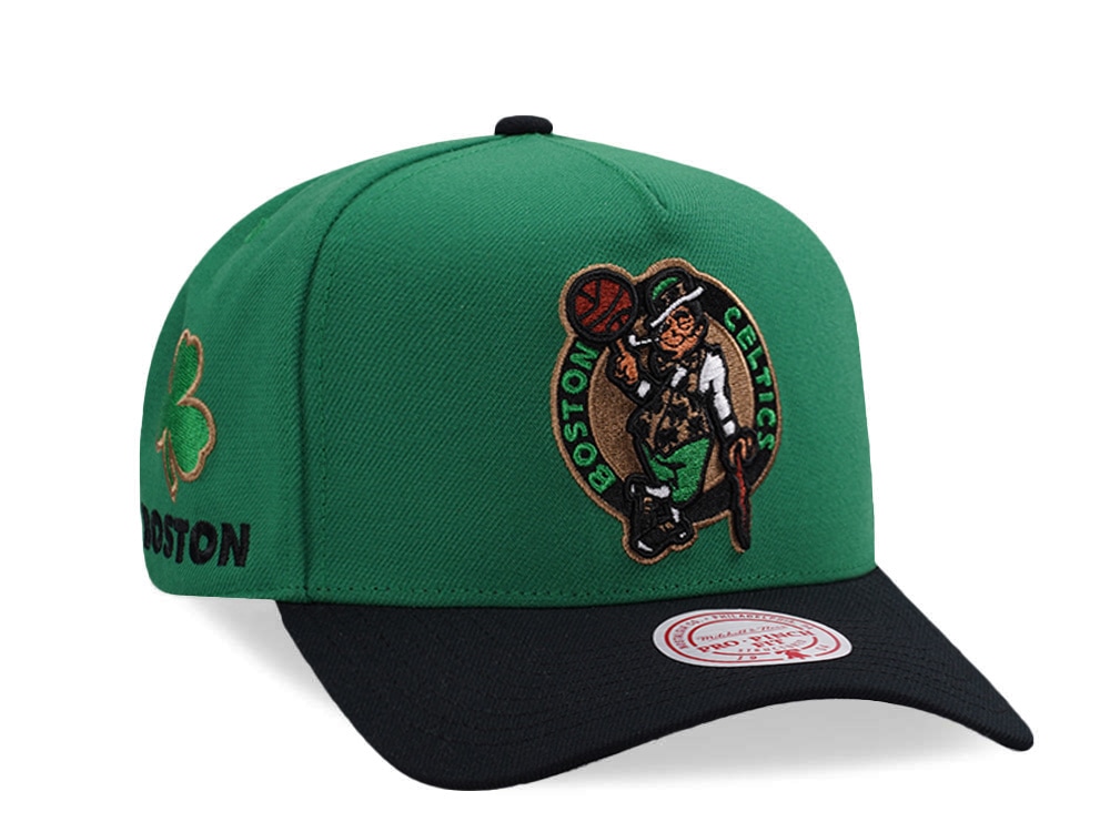 Mitchell & Ness Boston Celtics NBA In The City Green Edition Pro Pinch Fit Snapback Cap