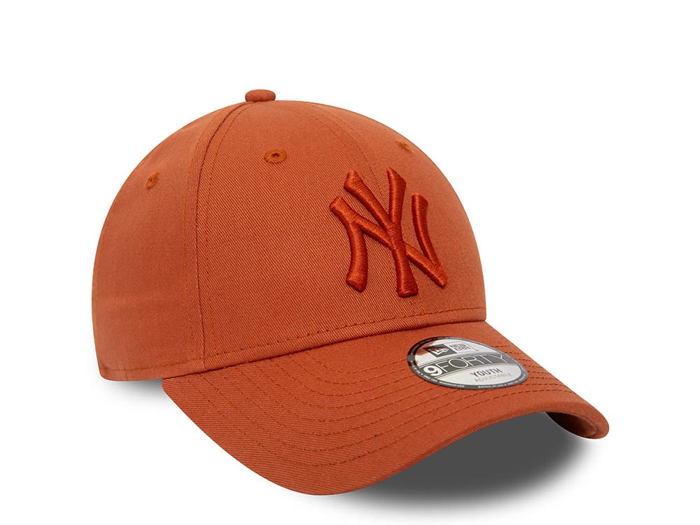 New Era New York Yankees League Essential Kids Brown 9Forty Strapback Cap