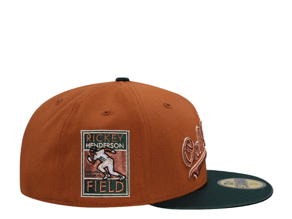 New Era Oakland Athletics Rickey Henderson Field Satin Brim Two Tone Edition 59Fifty Fitted Cap