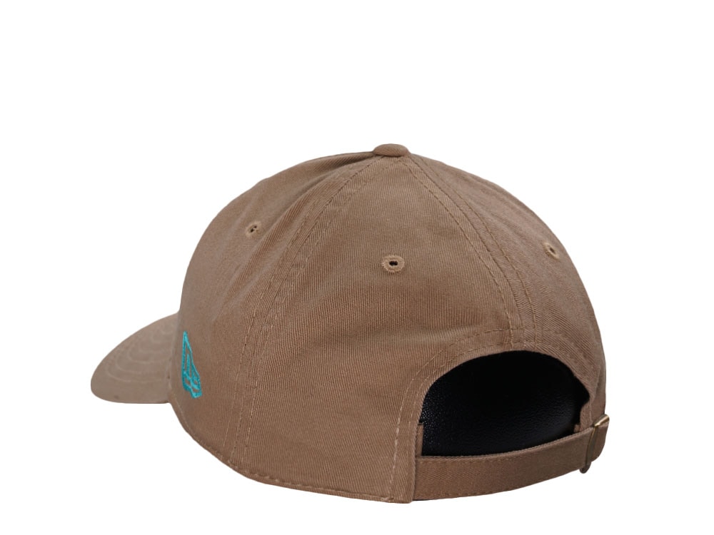 New Era Florida Marlins Khaki Casual Classic Edition Strapback Cap