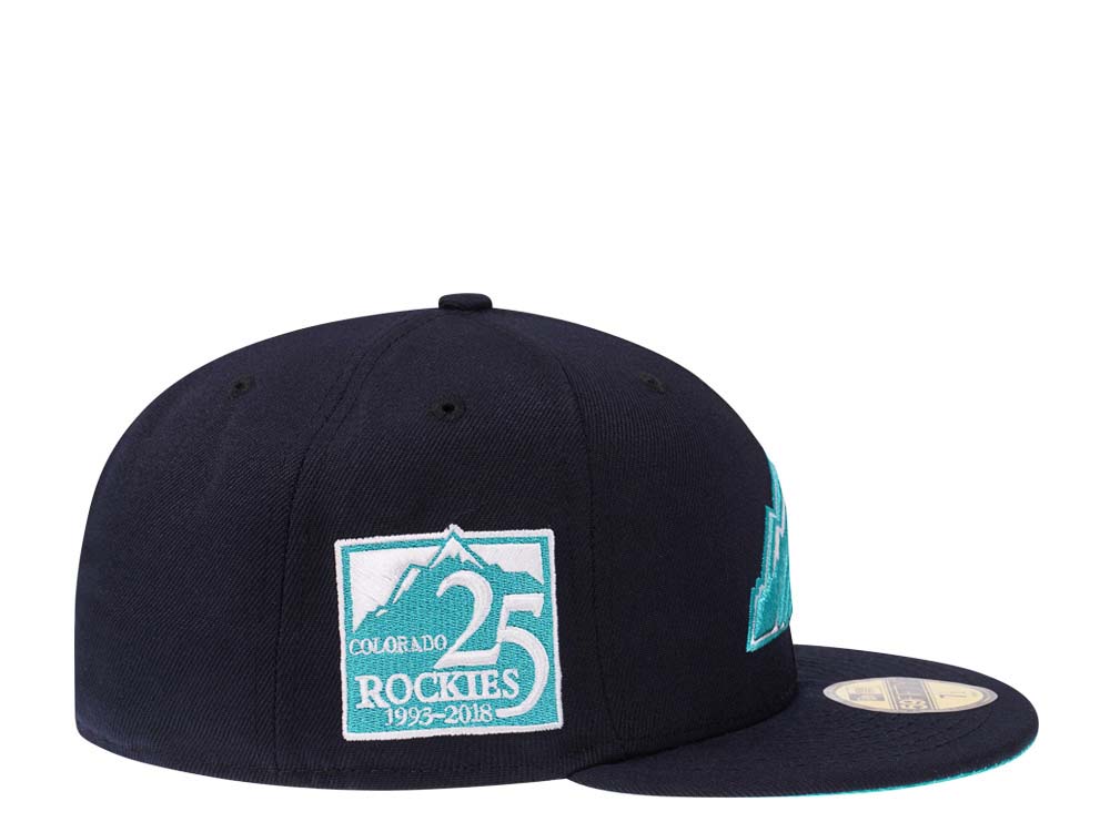 New Era Colorado Rockies 25th Anniversary Glacier Ice Edition 59Fifty Fitted Cap