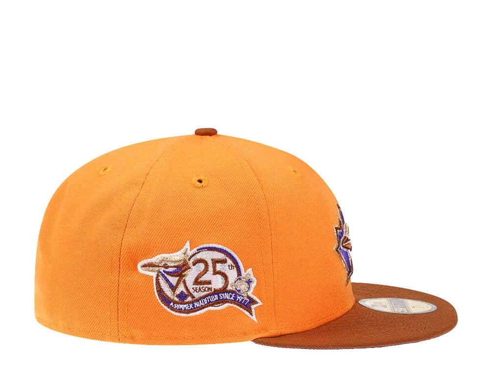 New Era Toronto Blue Jays 25th Anniversary Bourbon Tangerine Prime Edition 59Fifty Fitted Cap