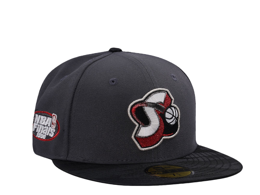 New Era Seattle SuperSonics NBA Finals 1996 Dark Gray Glow In The Dark Moon Edition 59Fifty Fitted Cap