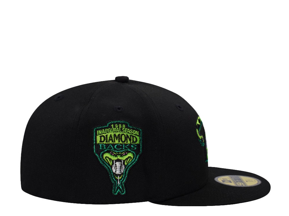 New Era Arizona Diamondbacks Inaugural Season 1998 Black Prime Edition 59Fifty Fitted Cap