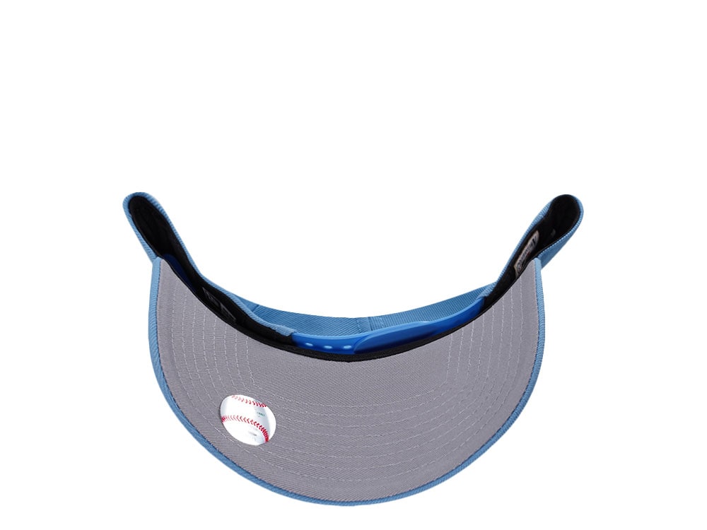 New Era New York Yankees World Series 1999 Cupid Sky Blue Edition 9Forty A Frame Snapback Cap