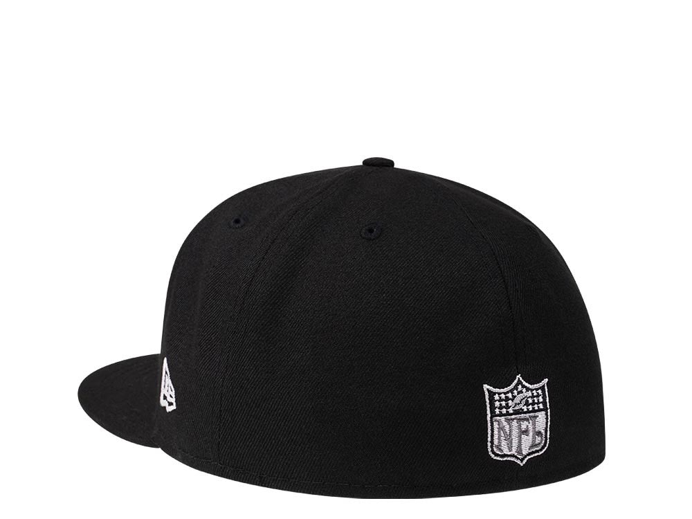 New Era Green Bay Packers Throwback Steel Black Edition 59Fifty Fitted Cap