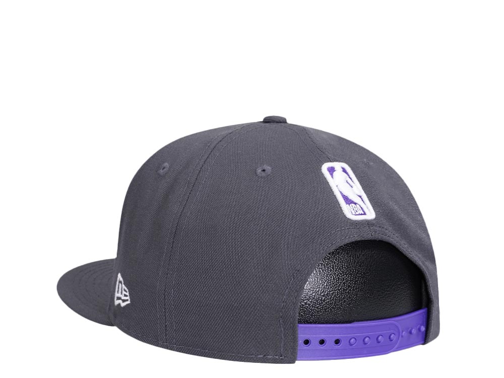 New Era Sacramento Kings Gray Purple Detail Edition 9Fifty Snapback Cap
