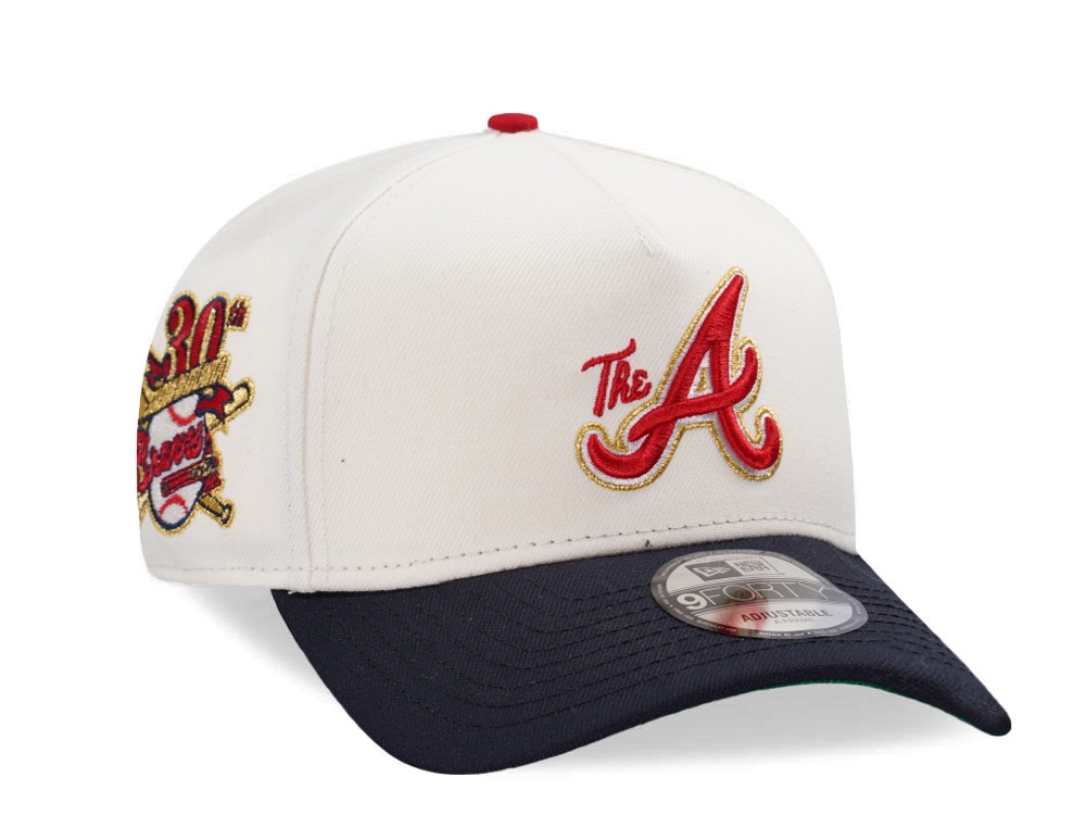 New Era Atlanta Braves 30th Anniversary Chrome Two Tone Edition 9Forty A Frame Snapback Cap