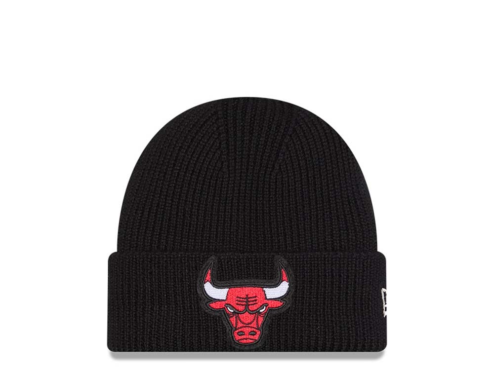 New Era Chicago Bulls Skull Knit Black Mütze