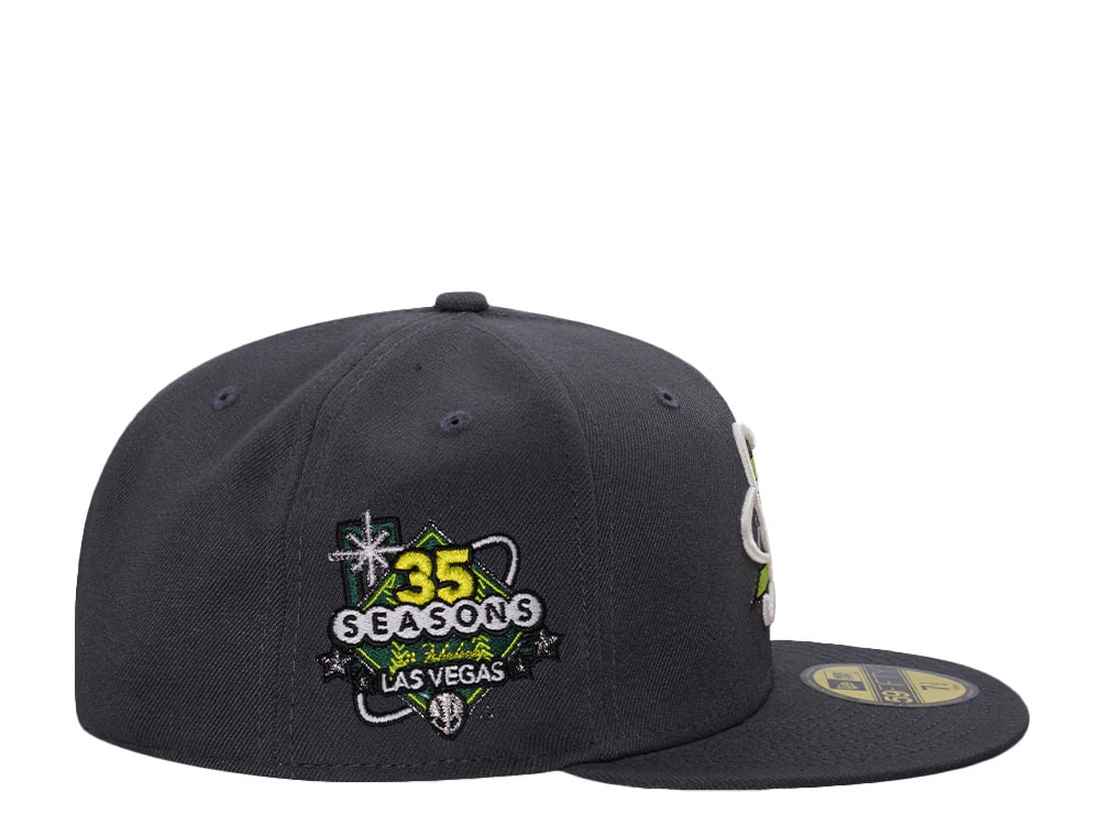 New Era Las Vegas 51s 35th Anniversary Nuked Glow Dark Graphite Prime Edition 59Fifty Fitted Cap