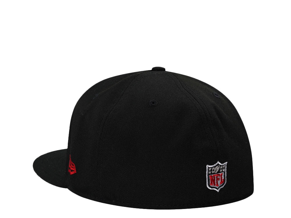 New Era Atlanta Falcons Black Script Prime Edition 59Fifty Fitted Cap