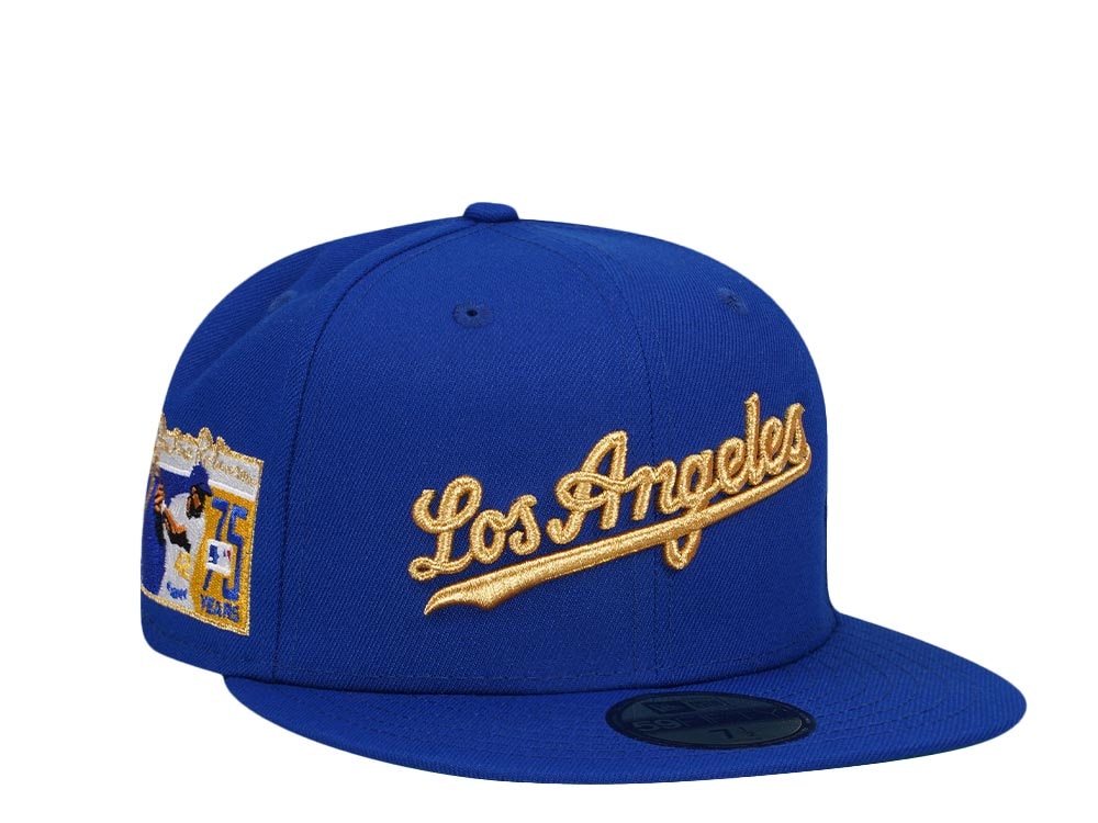 New Era Los Angeles Dodgers Jackie Robinson 75 Years Black Gold Edition 59Fifty Fitted Cap